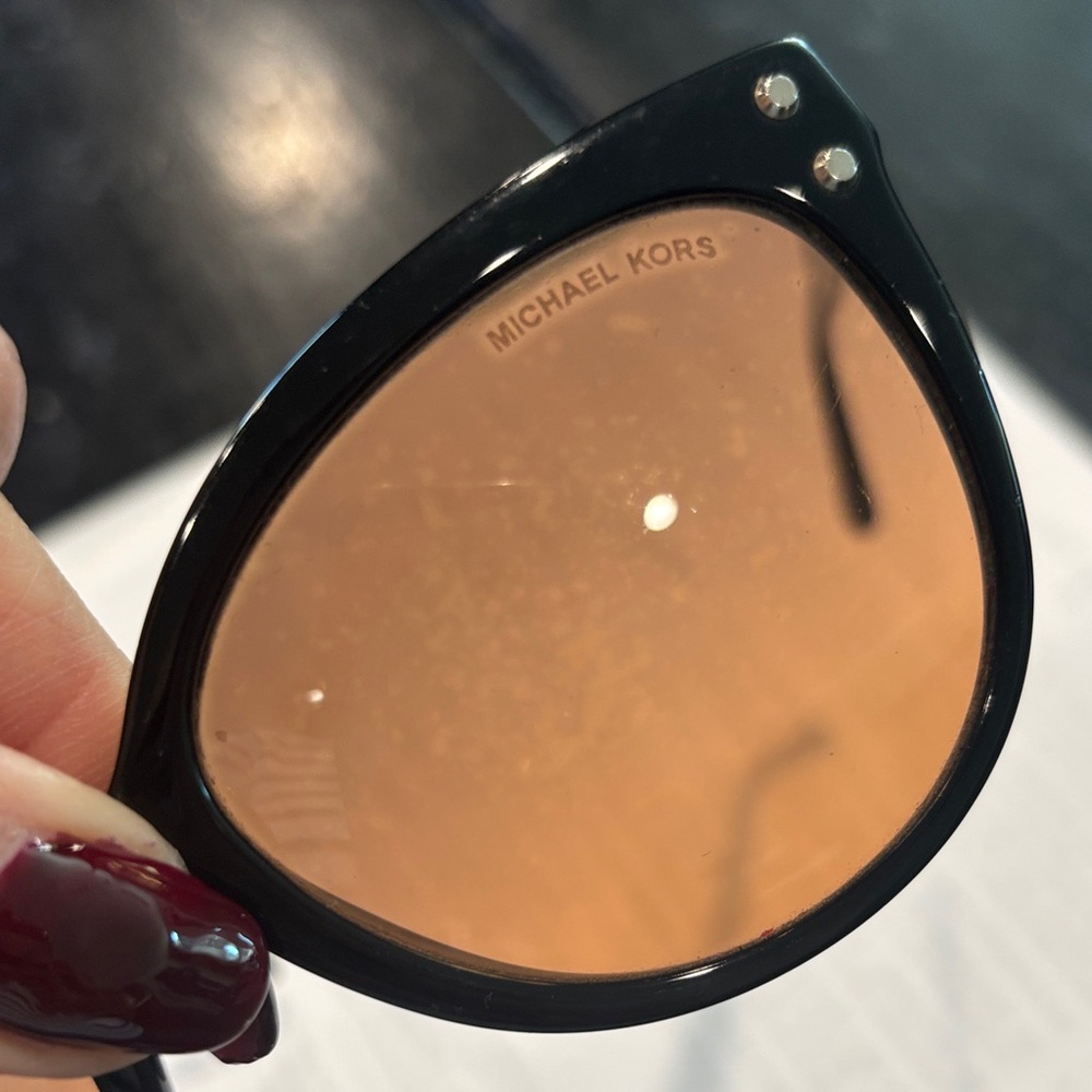 Michael Kors Black Sunglasses with Tan Lenses - Picture 6 of 9